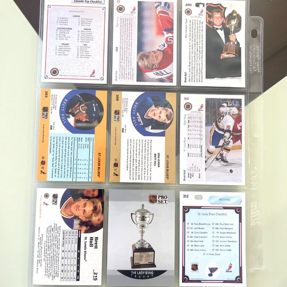 Brett Hull 15 Various NHL Hockey Cards from 1990 to 1995! - Picture 2 of 10